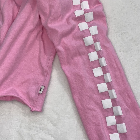 Pink Vans cropped longsleeve. Size L. - Picture 2 of 2